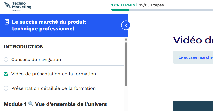 Contenu de la leçon